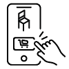 Mobile shopping icon